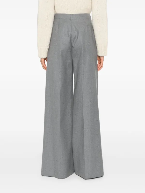 【stella-mccartney】ハイライズワイドレッグパンツ Stella McCartney ハイライズ ワイドパンツ | グレー | FARFETCH JP