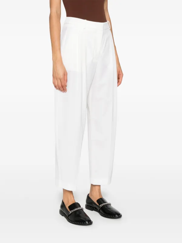 STELLA MCCARTNEY テイラードクロップドパンツ Stella McCartney クロップド テーパードパンツ | ニュートラル