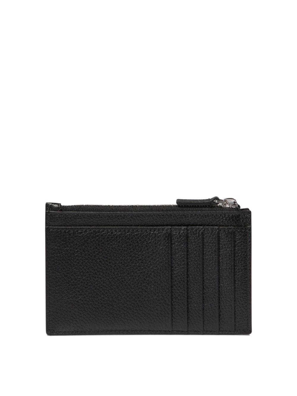 Shop Balenciaga Logo-print Card Holder In Black