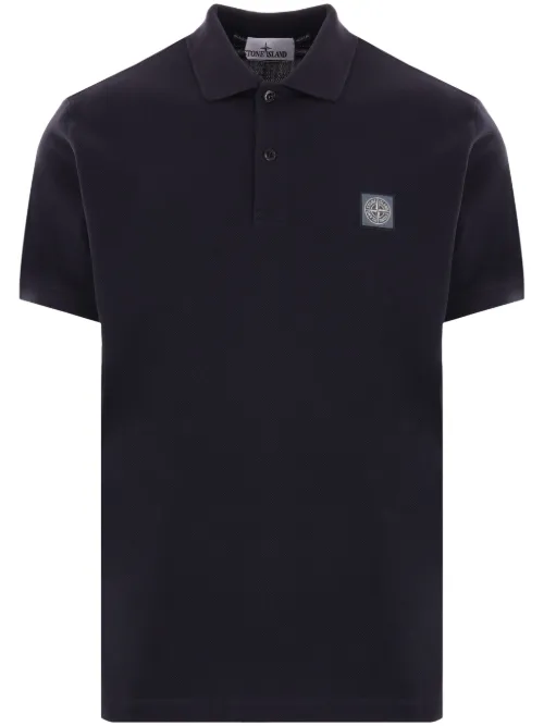 Polo à patch logo - Stone Island - Modalova