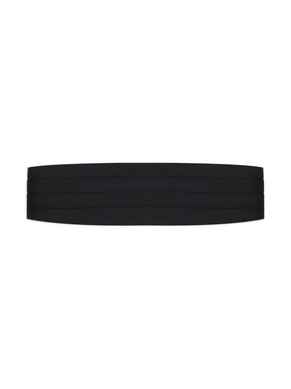 Zegna silver hardware silk belt - Zwart