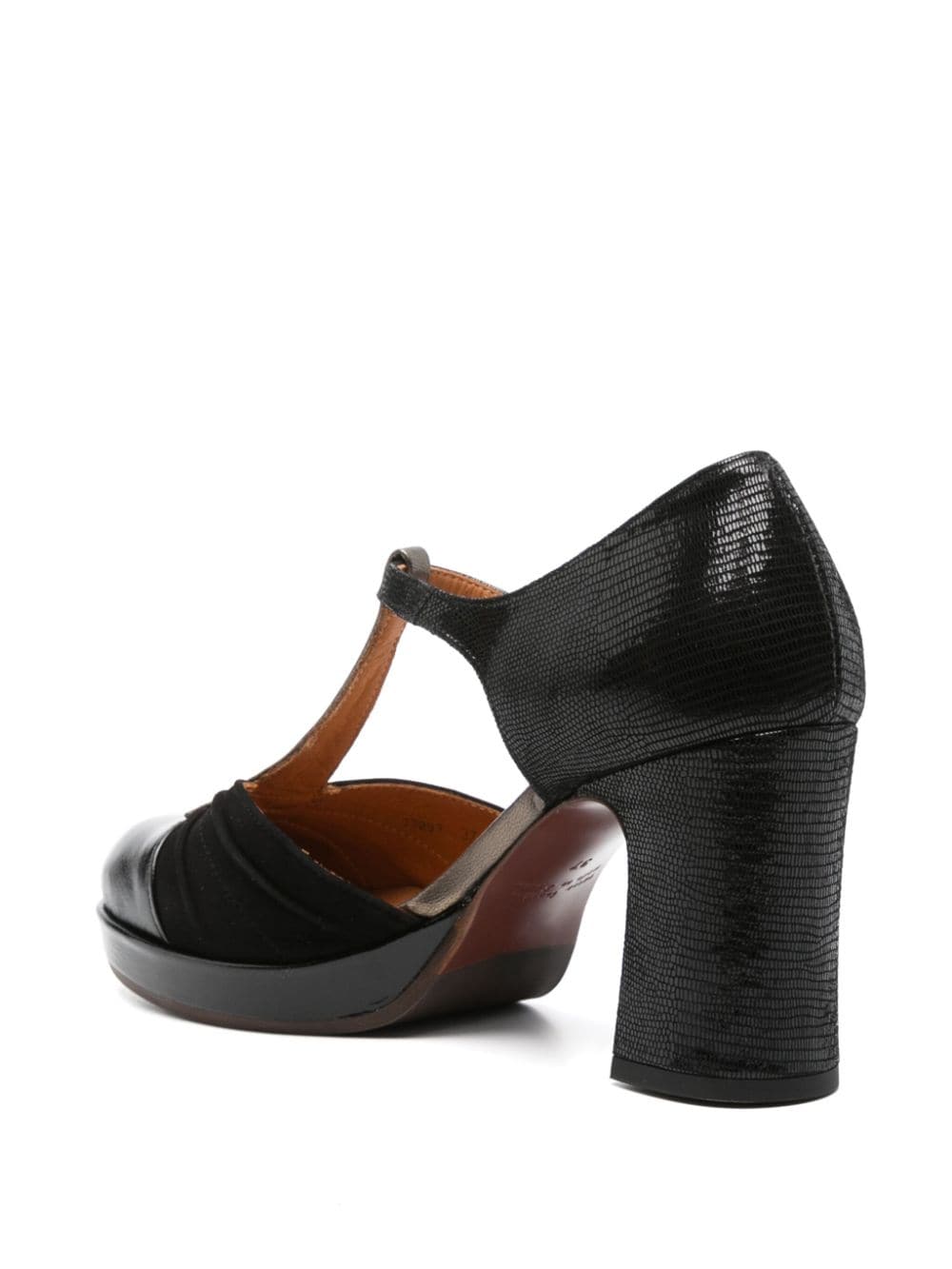 Shop Chie Mihara Dajud 70mm T-bar Strap Pumps In Black