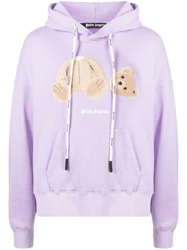 Palm Angels Bear Drawstring Hoodie on sale