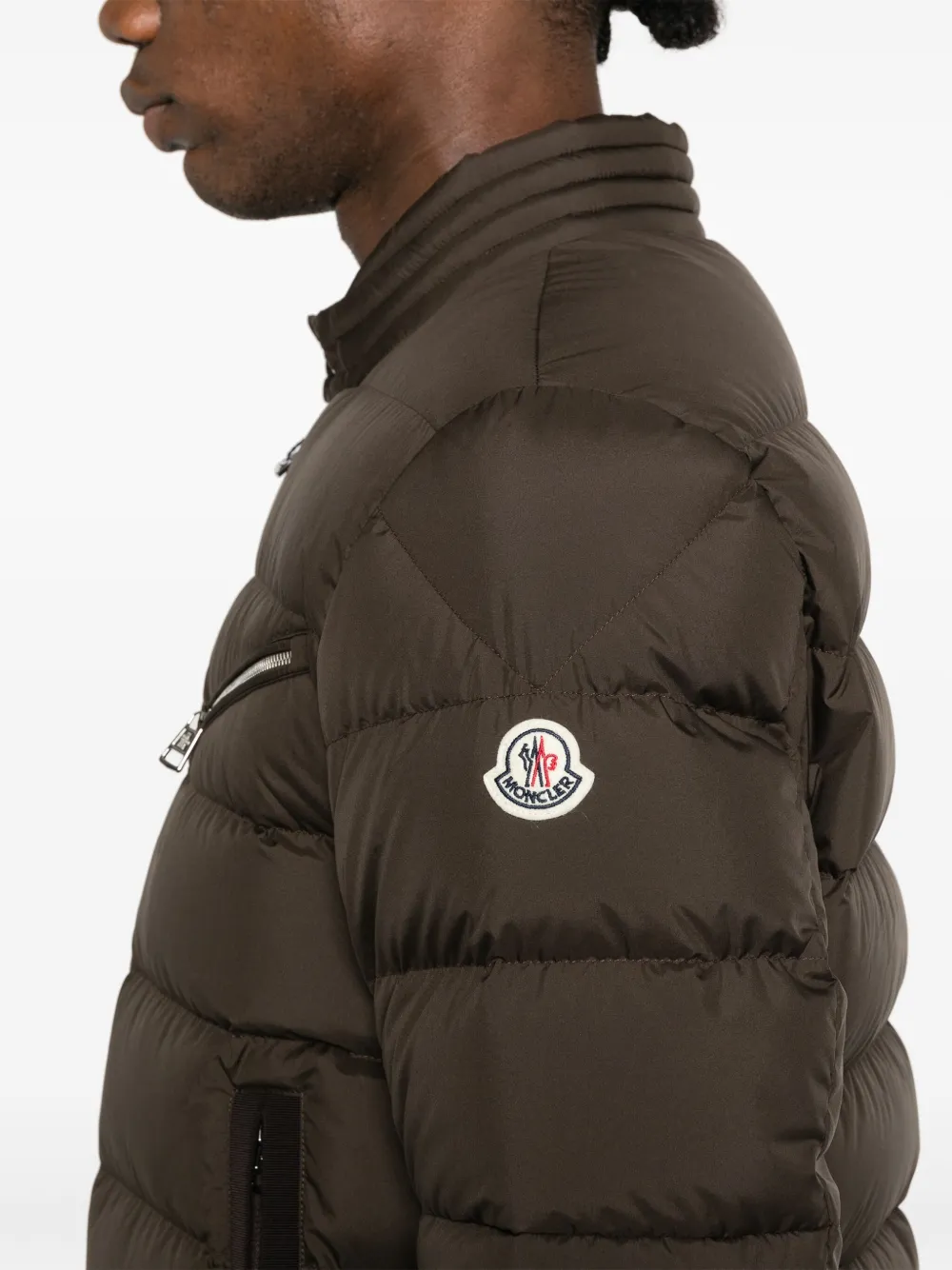 Moncler Souillet gewatteerd jack Bruin