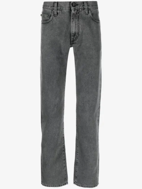 Off-White faded straight-leg jeans