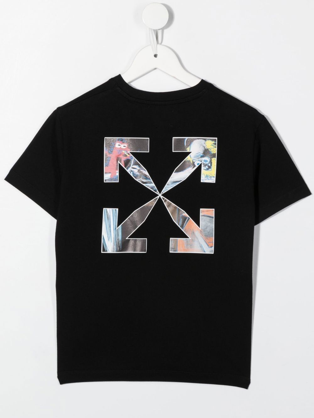 Off-White Kids T-shirt met logoprint Zwart