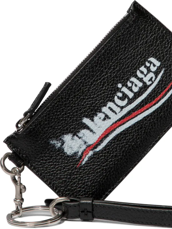 BALENCIAGA キーホルダー ブラック Balenciaga カードケース キーホルダー | ブラック | FARFETCH JP