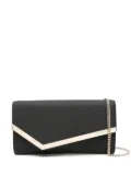 Jimmy Choo mini Emmie glitter clutch bag - Black