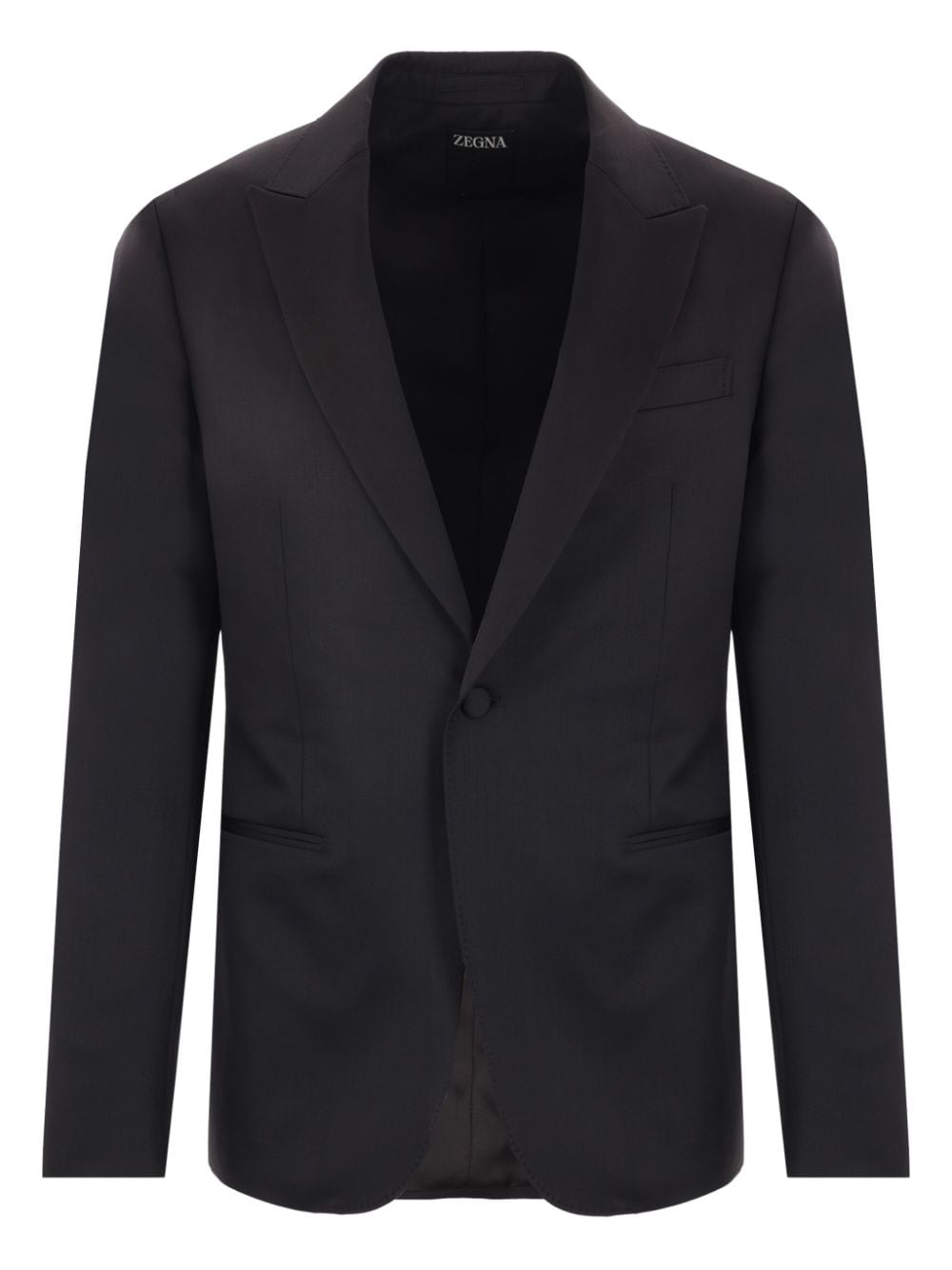 Shop Zegna Single Breasted Suit In Black