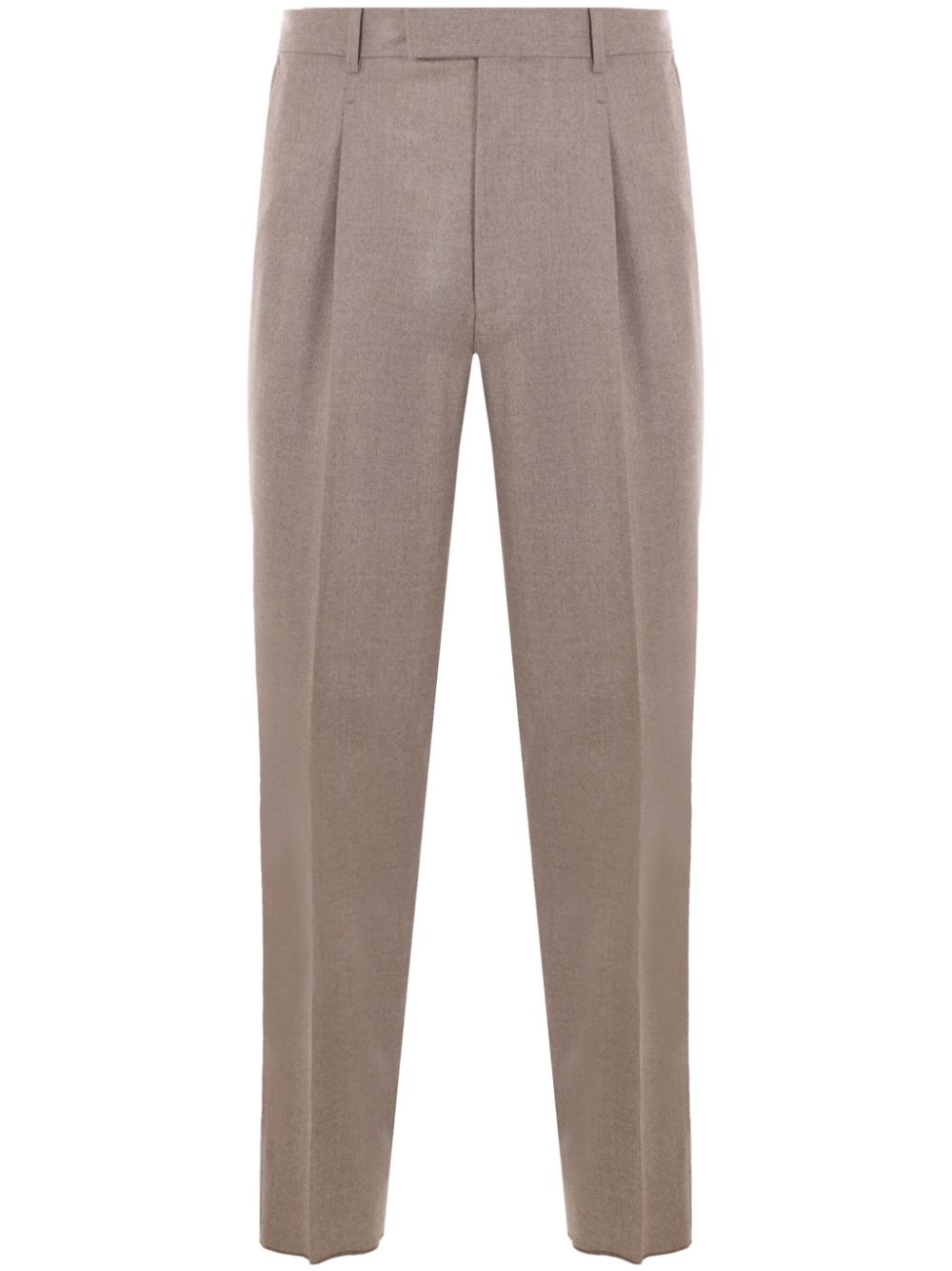 Zegna regular-fit wool trousers - Neutrals