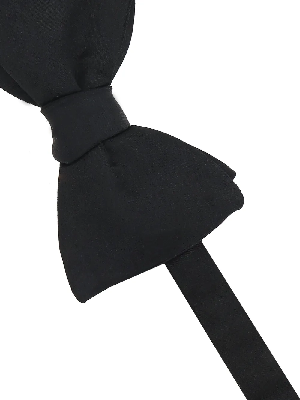  Zegna Satin Bow Tie - Black 