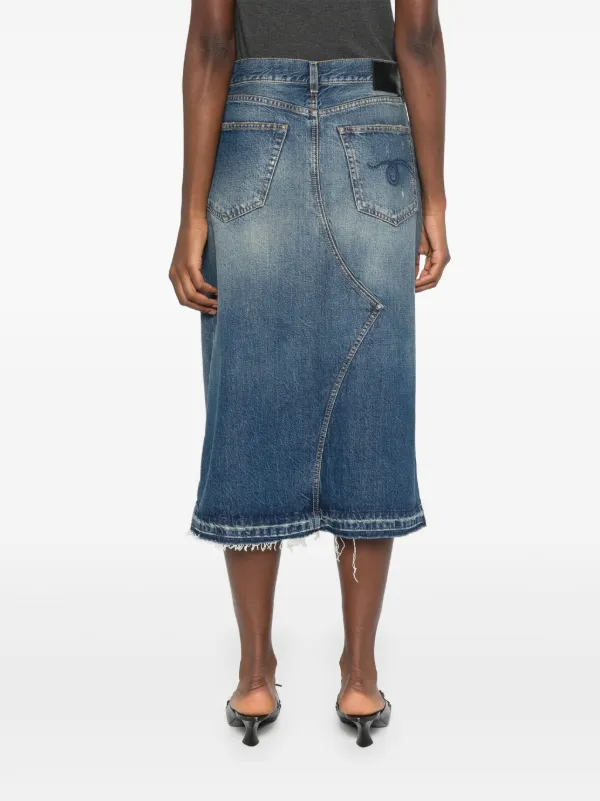 【R13】ジェシースカート R13 Jesse Skirt | Blue | FARFETCH GE