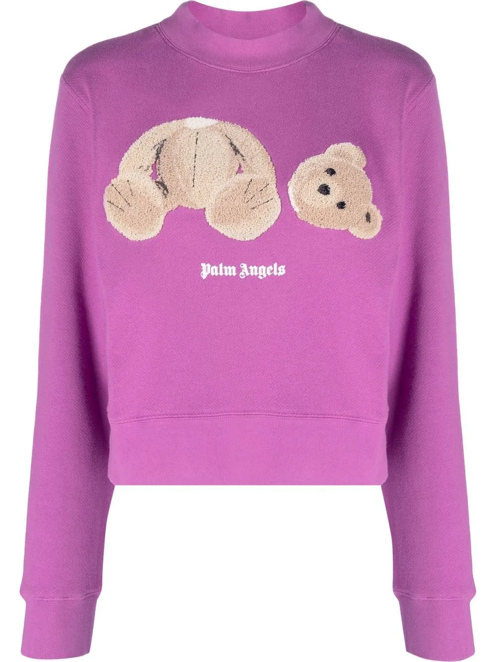 Palm Angels Sweater met logoprint - Paars