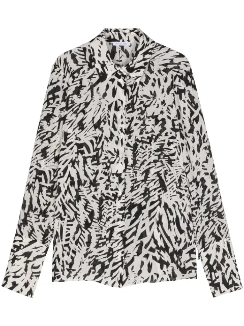 Patrizia Pepe abstract-print georgette shirt