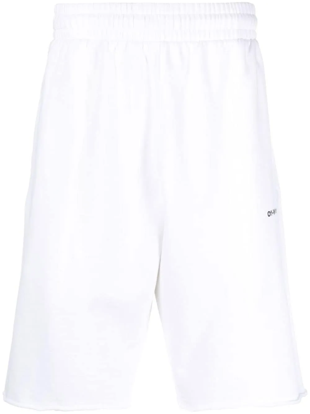 Off-White Shorts met print - Wit