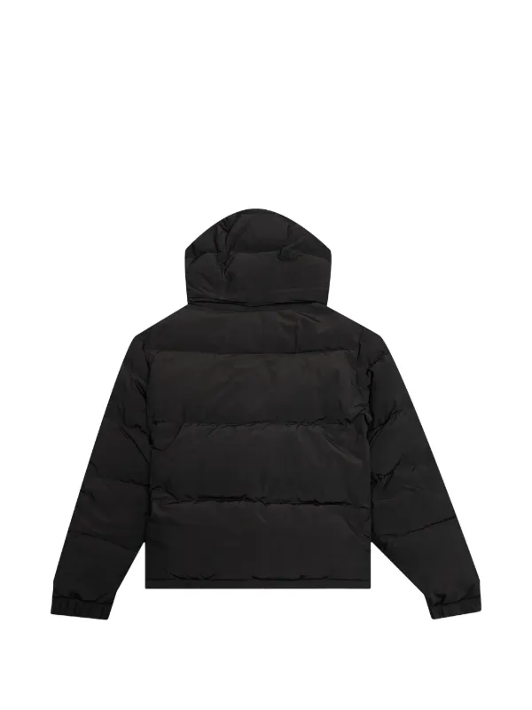 Off-White logo-patch Puffer Coat | Black | FARFETCH