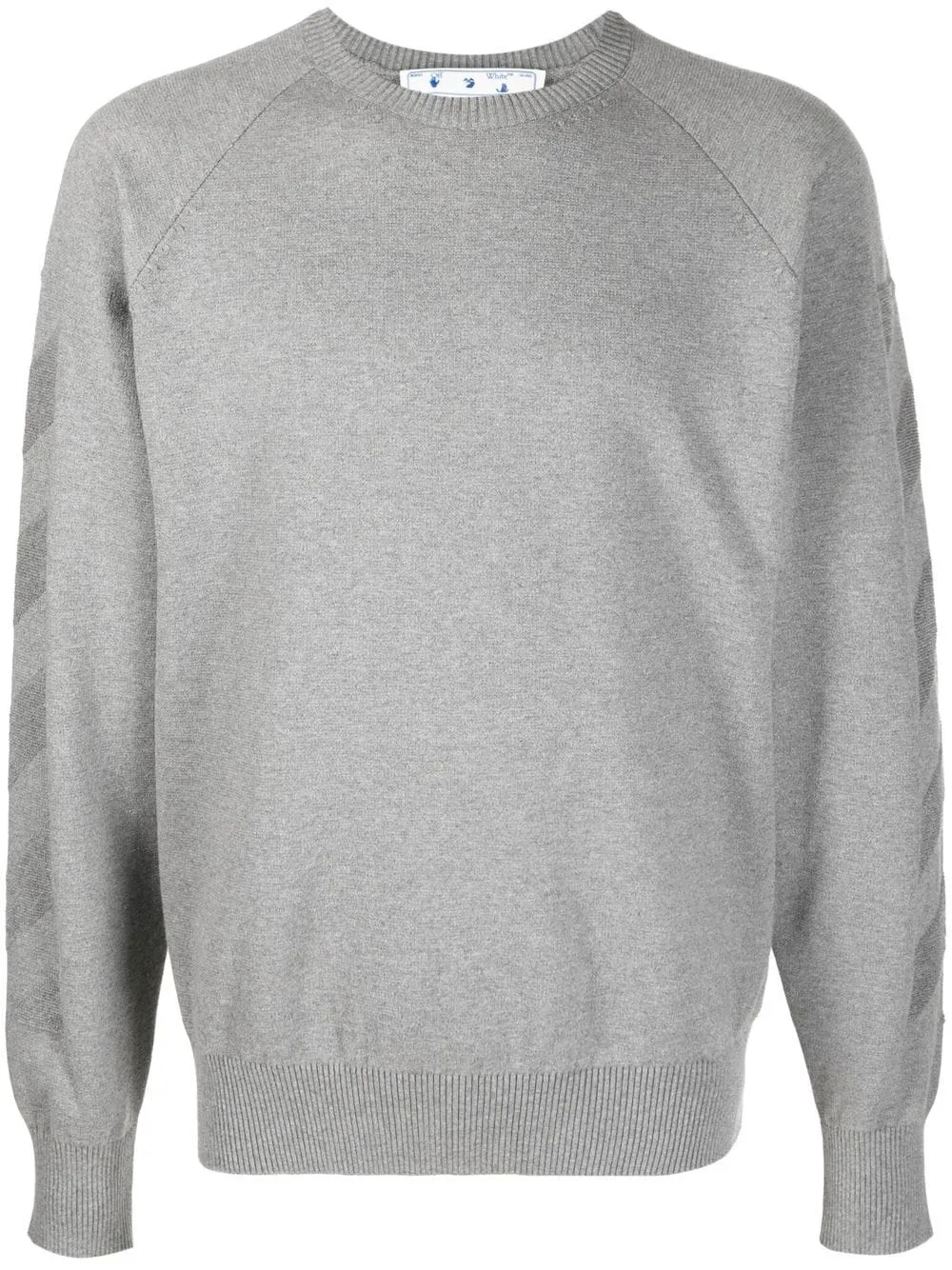 Off-White Sweater met logoprint - Grijs