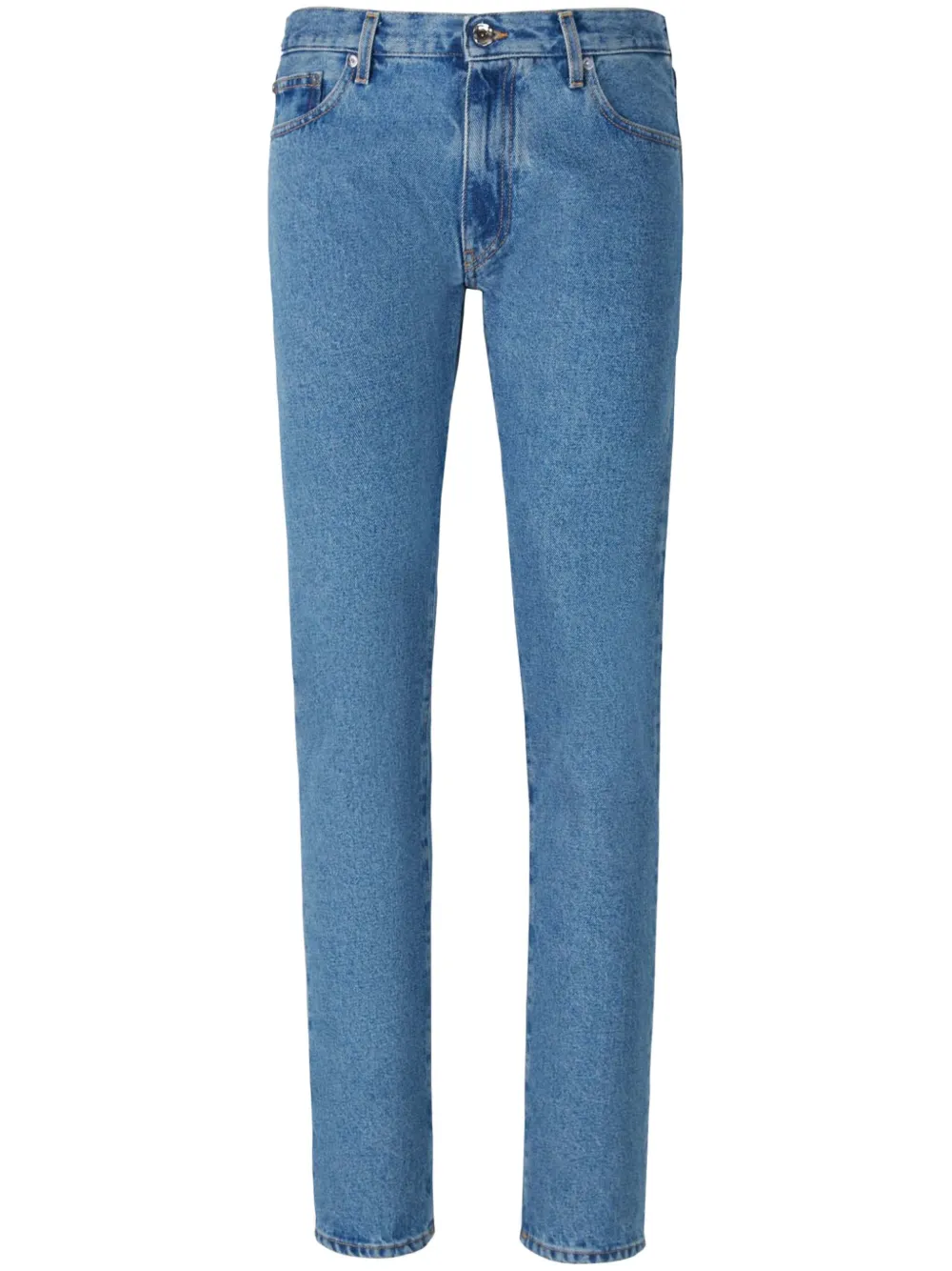 Off-White Diag-stripe print slim fit jeans | Blue | Image 1