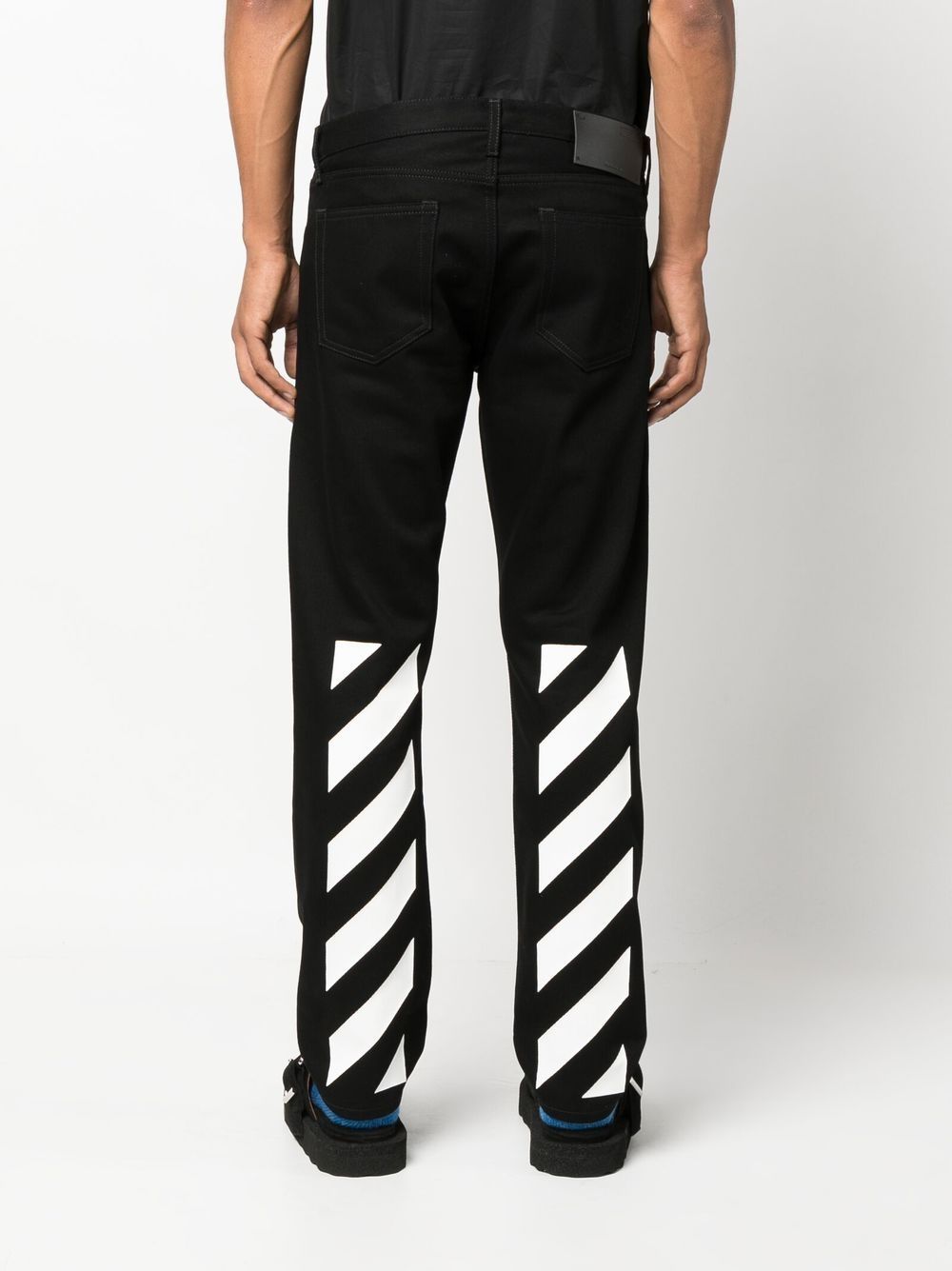 Off-White Diag-print straight-leg jeans Men