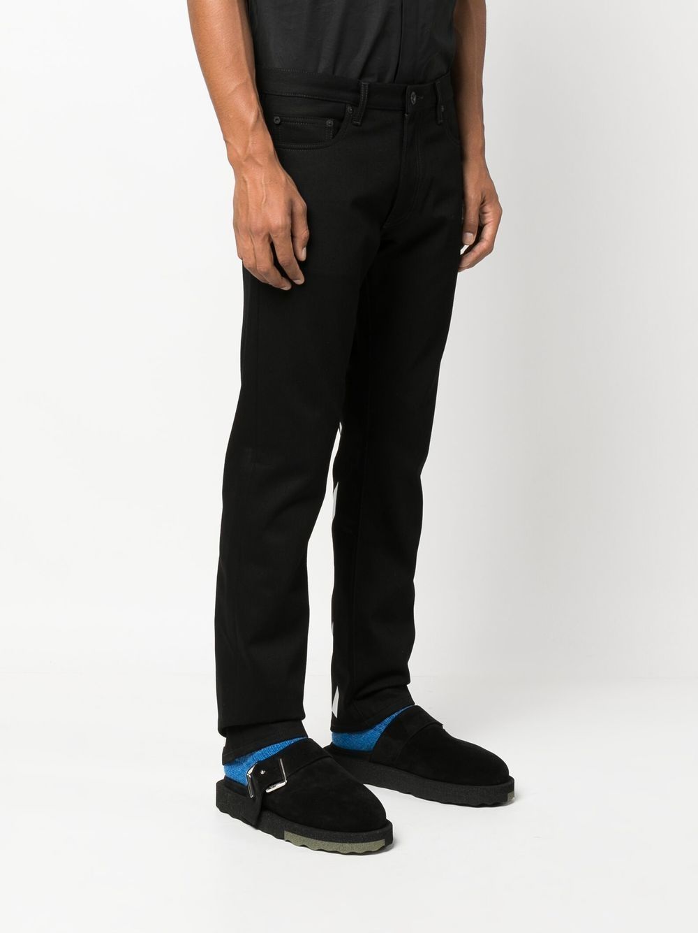 Off-White Diag-print straight-leg jeans Men