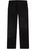 Off-White Diag-print straight-leg jeans - Black