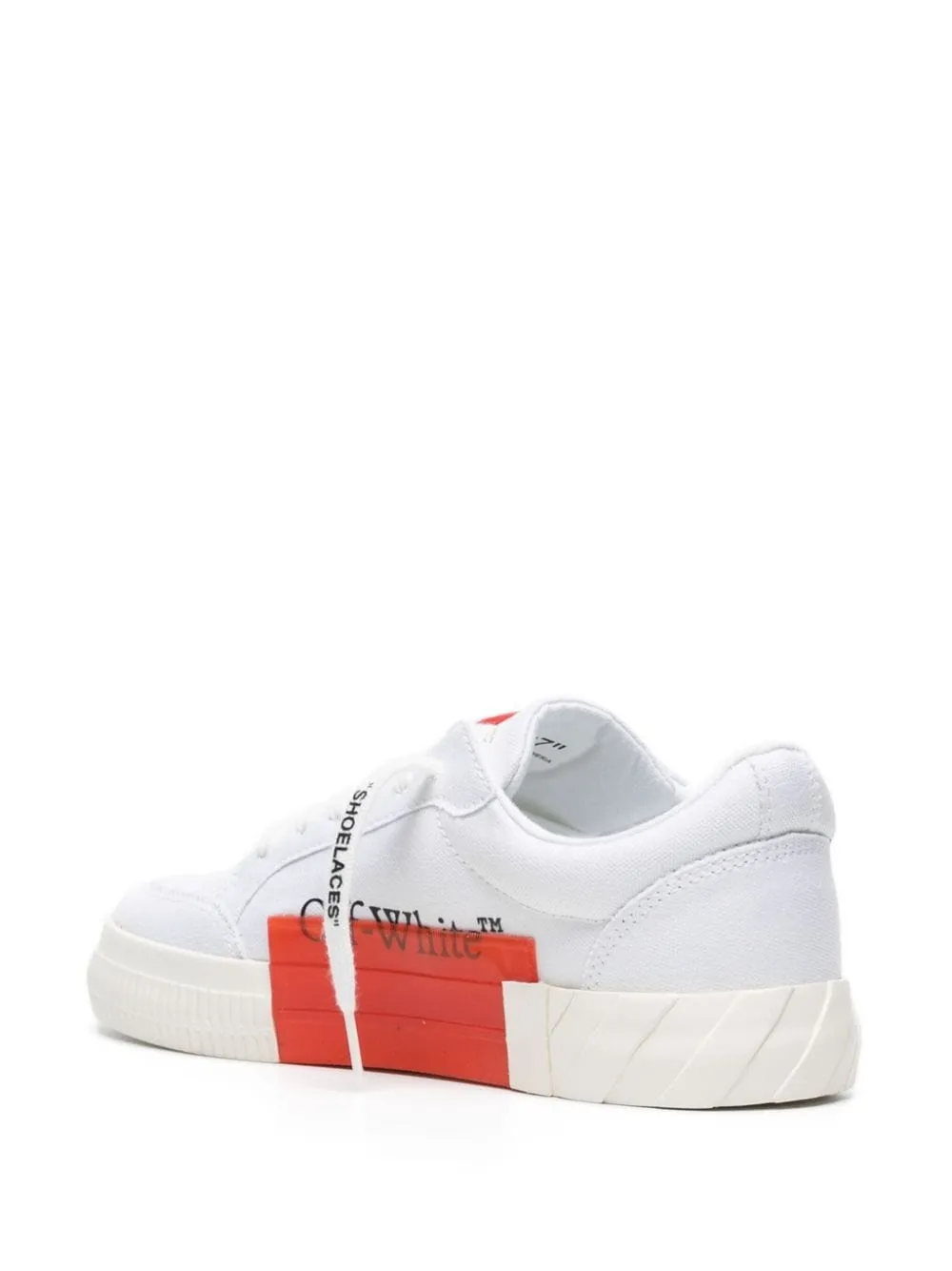 Off-white Low Vulcanized Sneakers In 0110 White Black