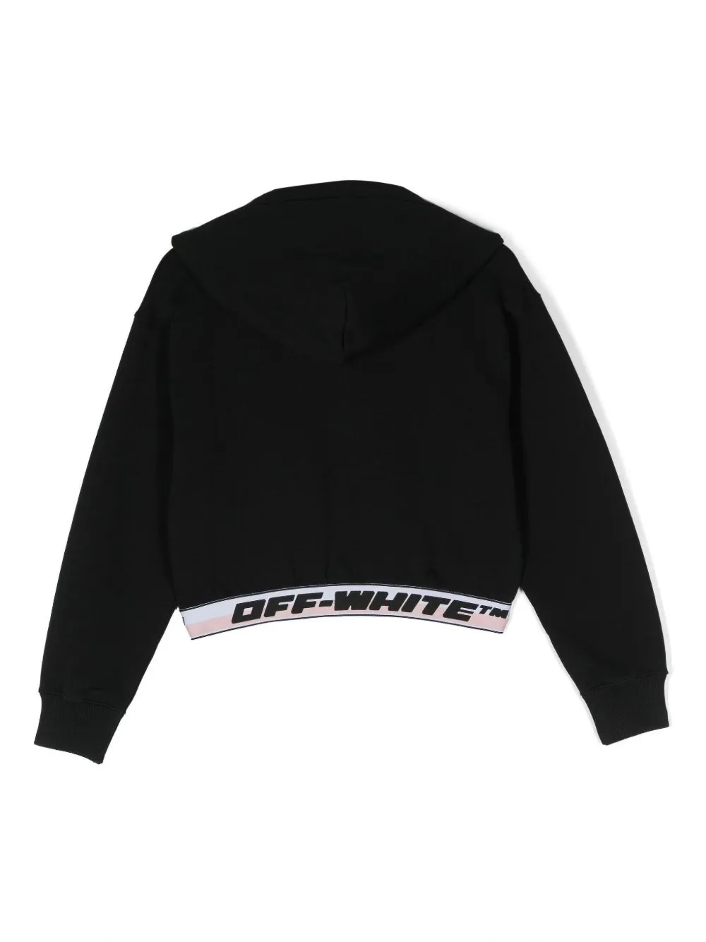 Off-White Kids Hoodie met logoprint Zwart