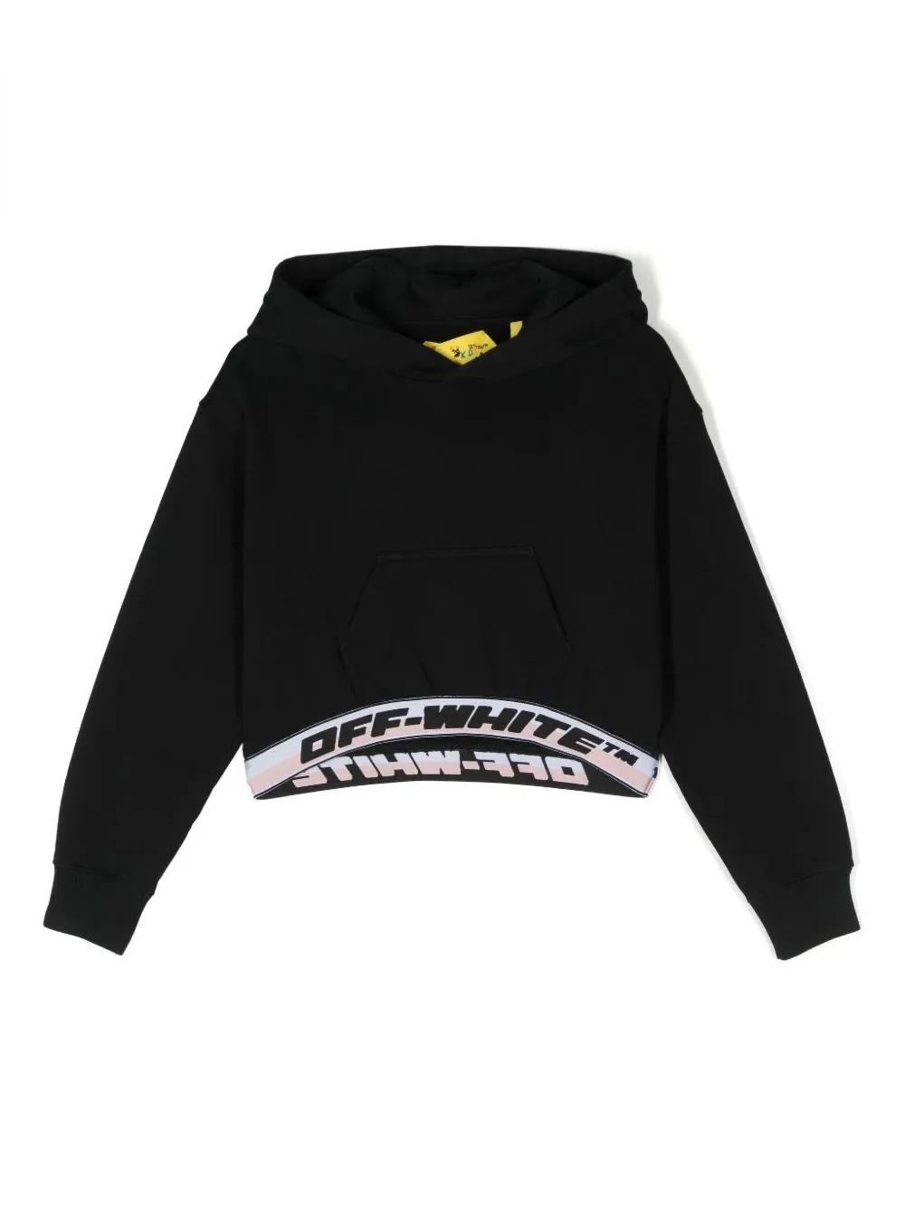 Off-White Kids Hoodie met logoprint Zwart