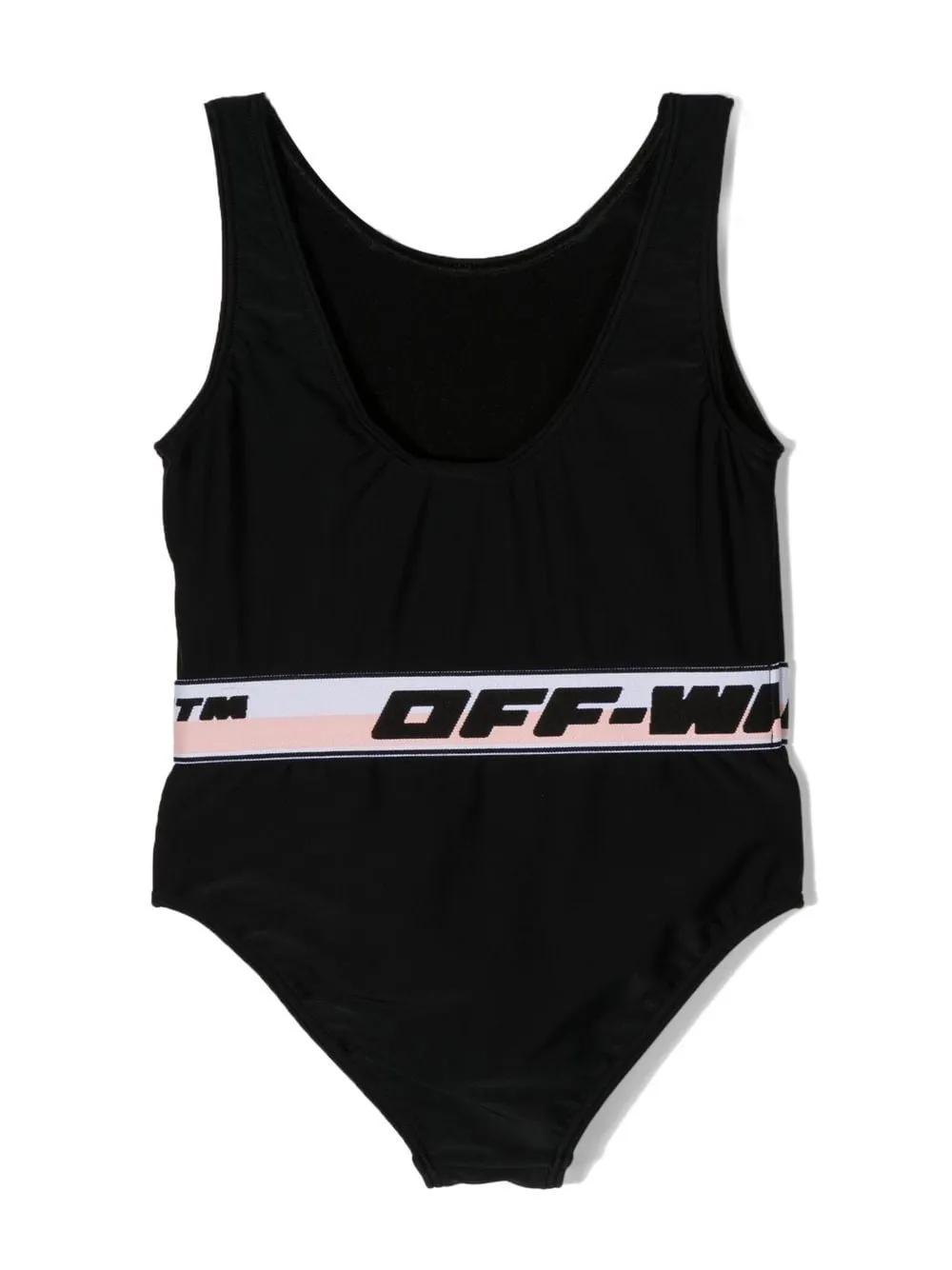 Off-White Kids Badpak met logoband Zwart