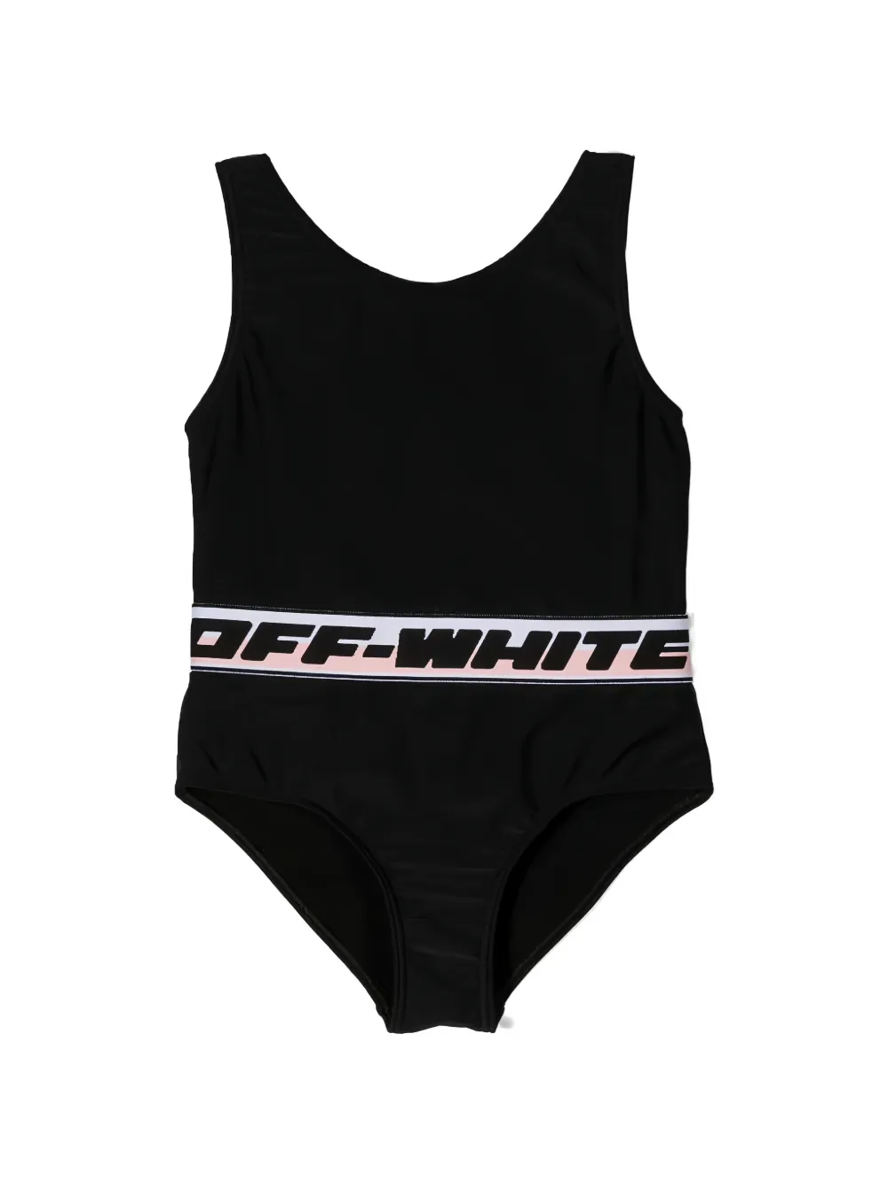 Off-White Kids Badpak met logoband Zwart