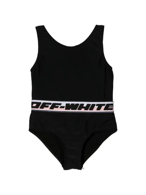 Off-White Kids traje de baño con cuello en U