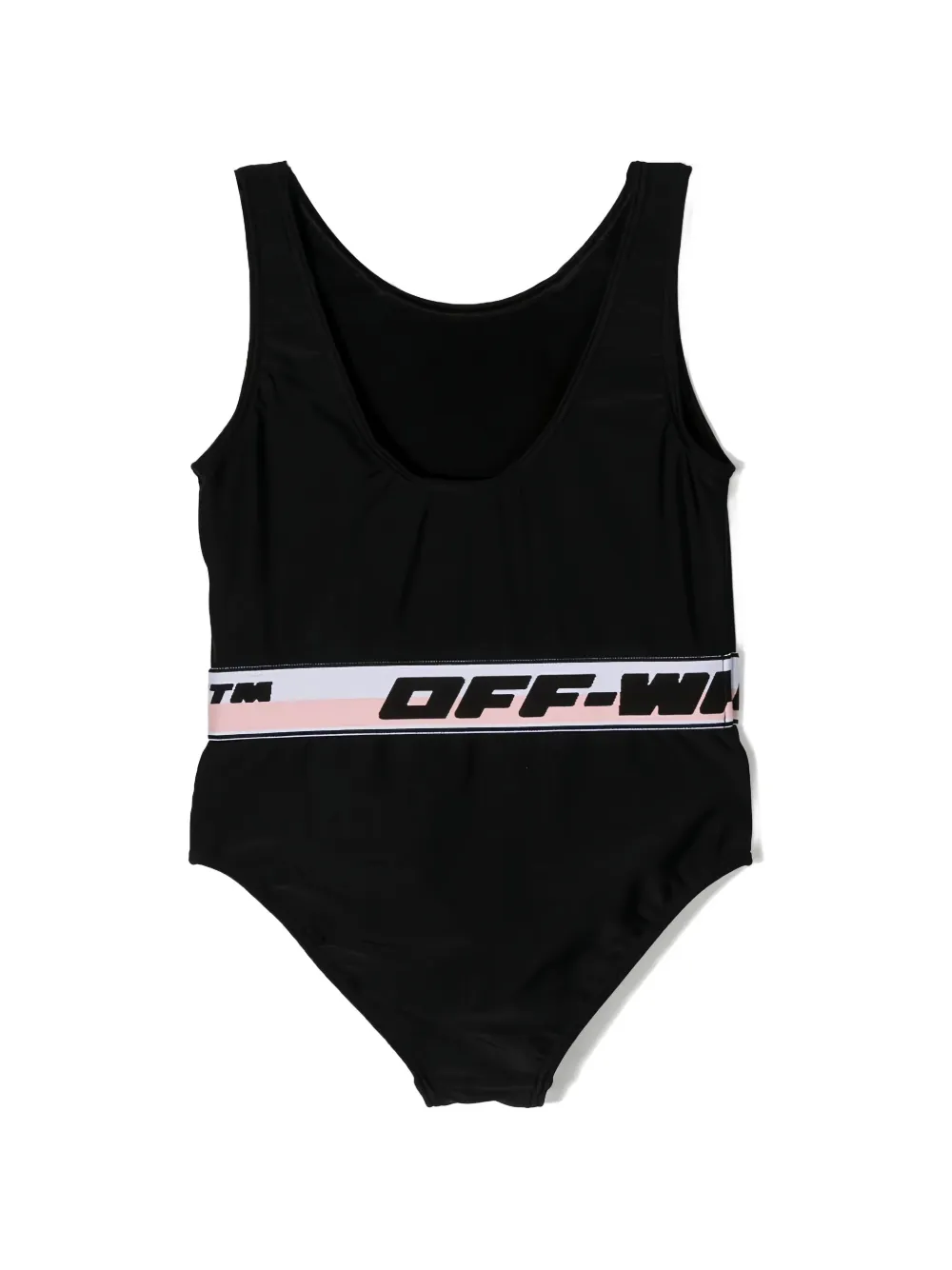 Off-White Kids Badpak met logoband Zwart