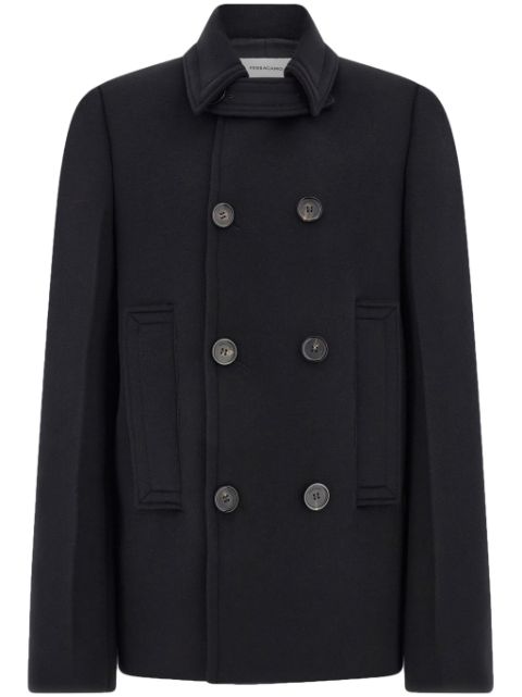 virgin wool-blend peacoat