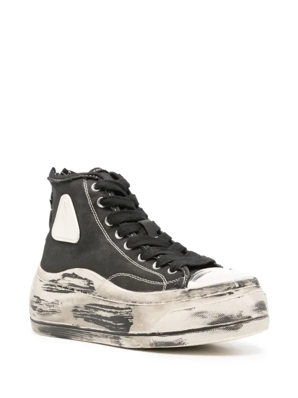 【関税込み】R13 ブラック Kurt ハイカットスニーカー MEN'S KURT HIGH TOP SNEAKER - BLACK – R13