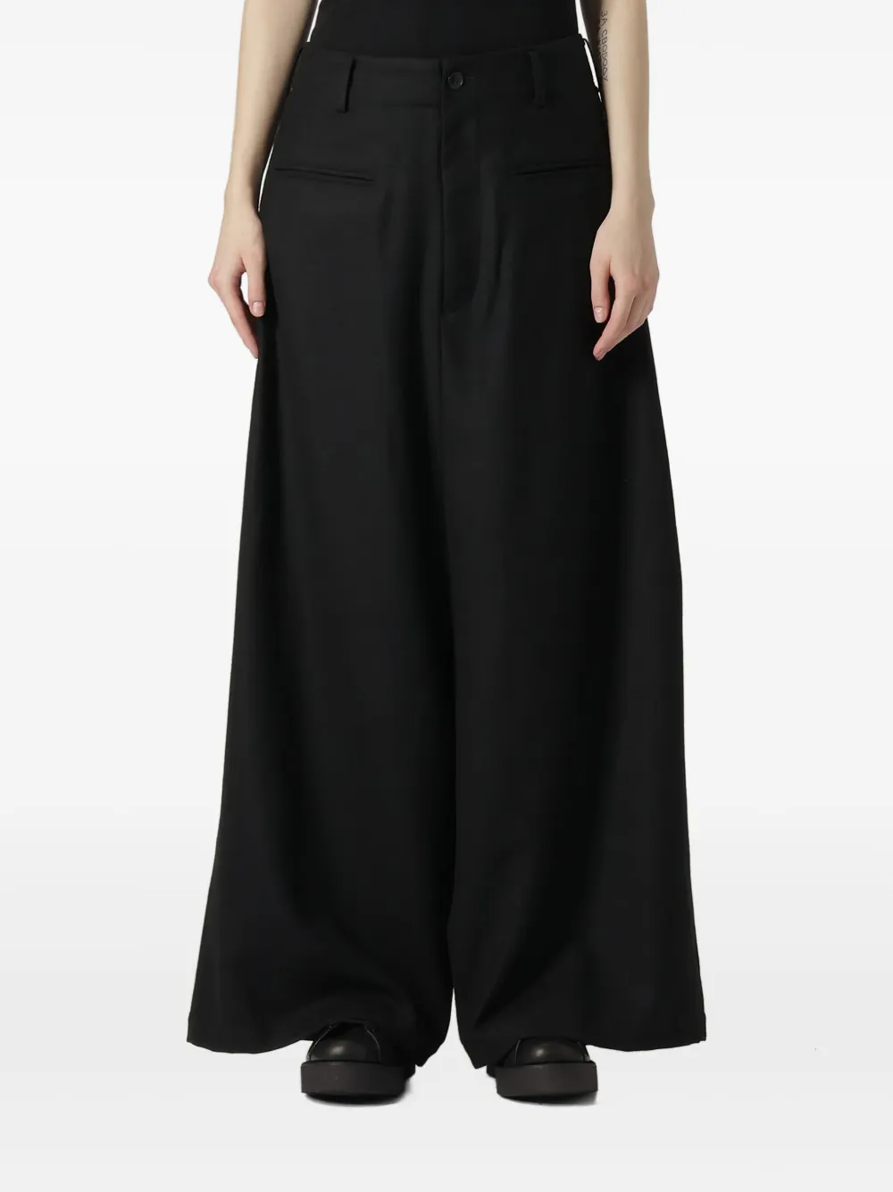 Yohji Yamamoto belt-loops trousers | Wide-Leg Pants | Image 2