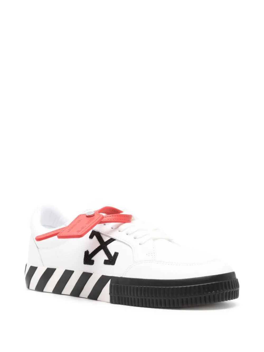 Off-White Low Vulcanized leren sneakers Wit