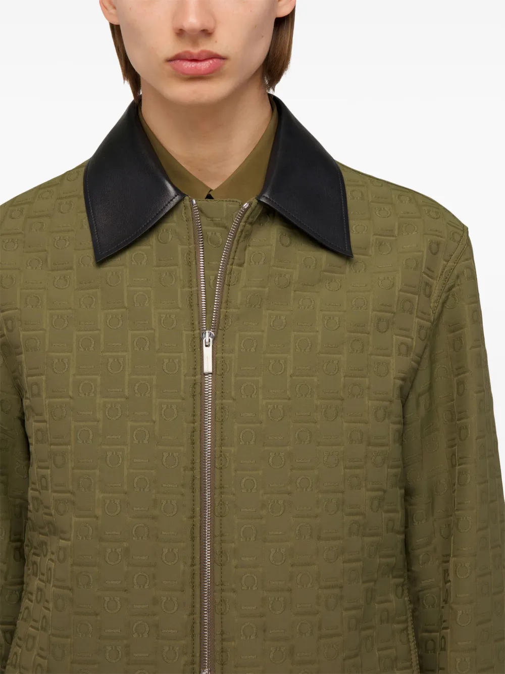 Ferragamo Jack met monogram-print Groen