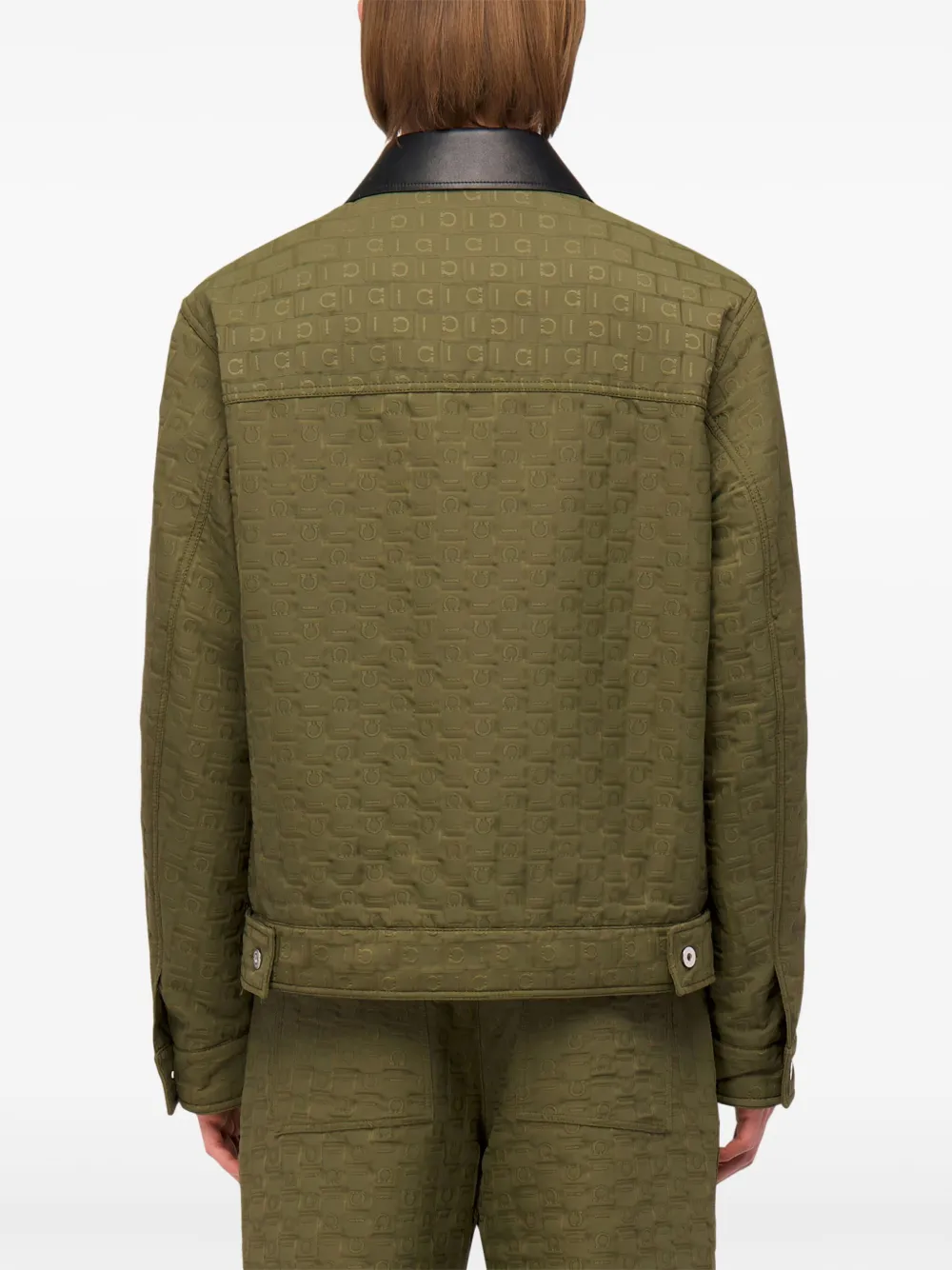 Ferragamo Jack met monogram-print Groen