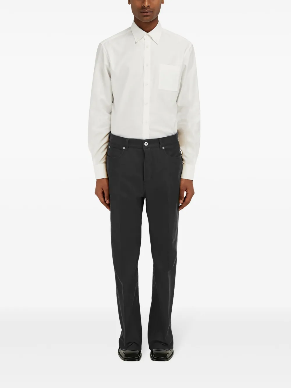 Ferragamo Moleskin broek - Zwart