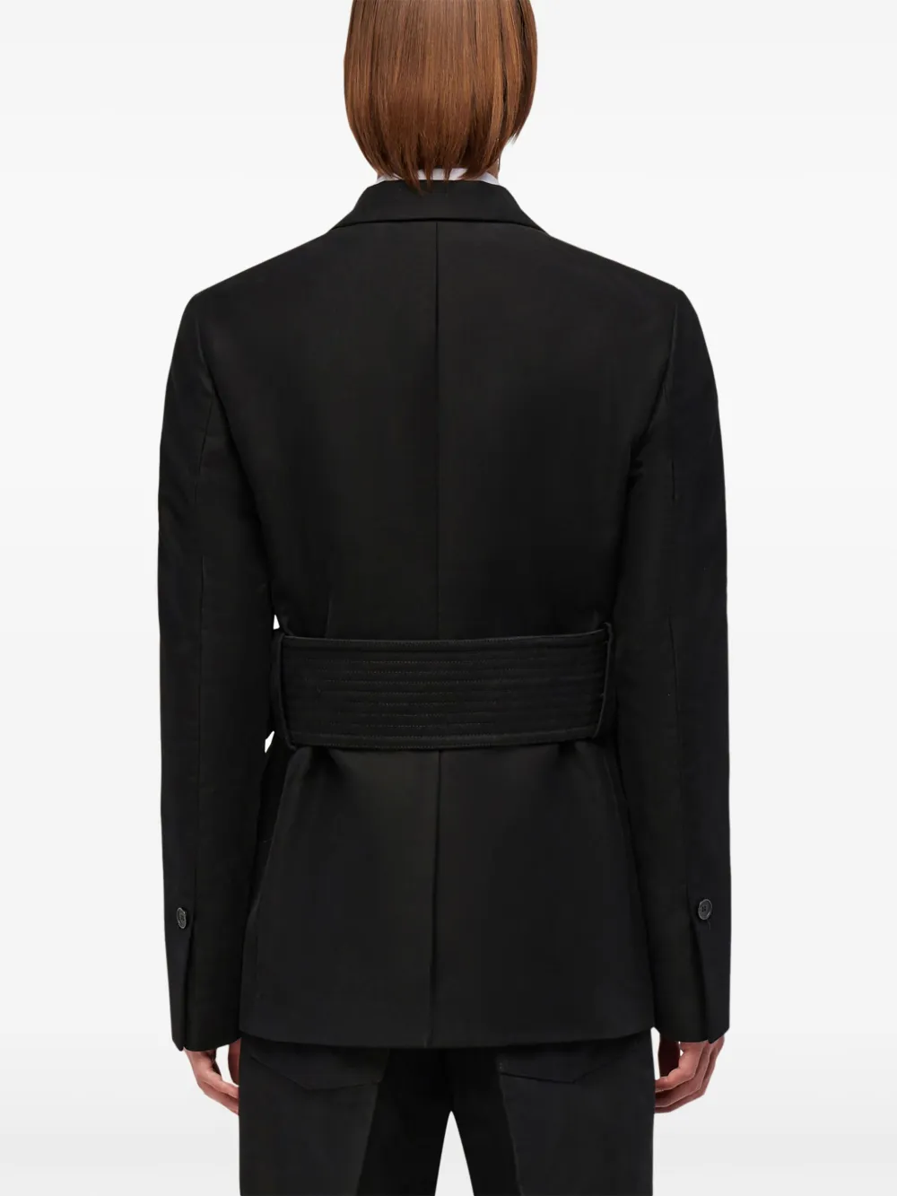 Ferragamo Blazer met enkele rij knopen Zwart