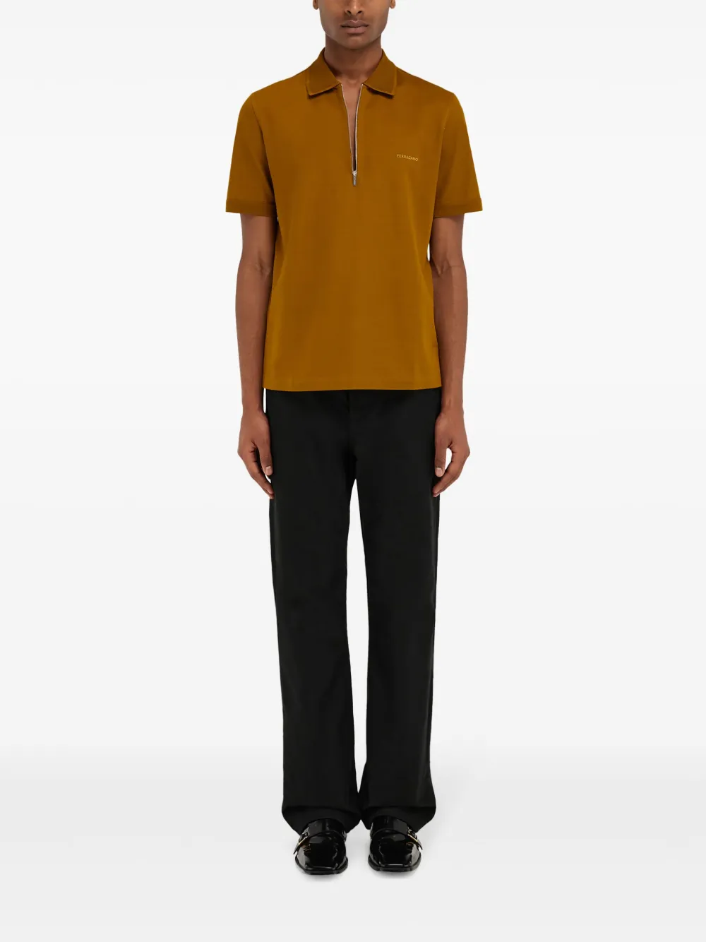 Ferragamo zip collar polo | Image 2