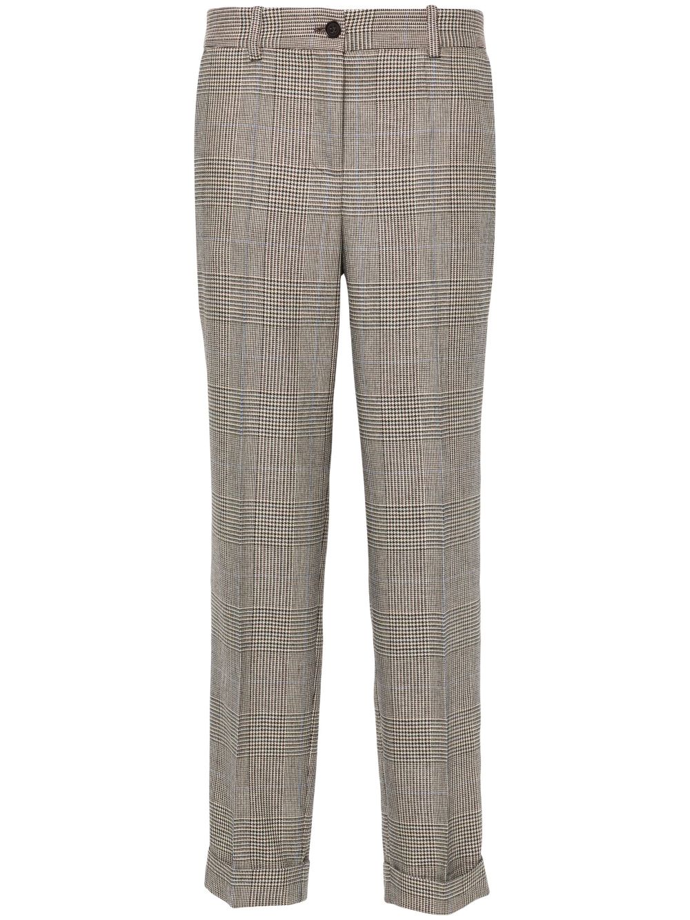 P.A.R.O.S.H. Prince of Wales check trousers - Brown