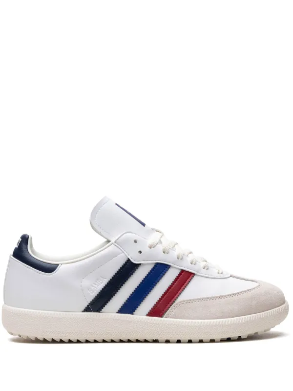 Adidas x Kith Samba Red Blue Navy Golf Shoes White FARFETCH ZA