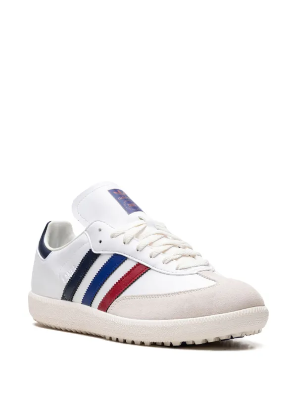 Adidas x Kith Samba Red Blue Navy Golf Shoes White FARFETCH ZA