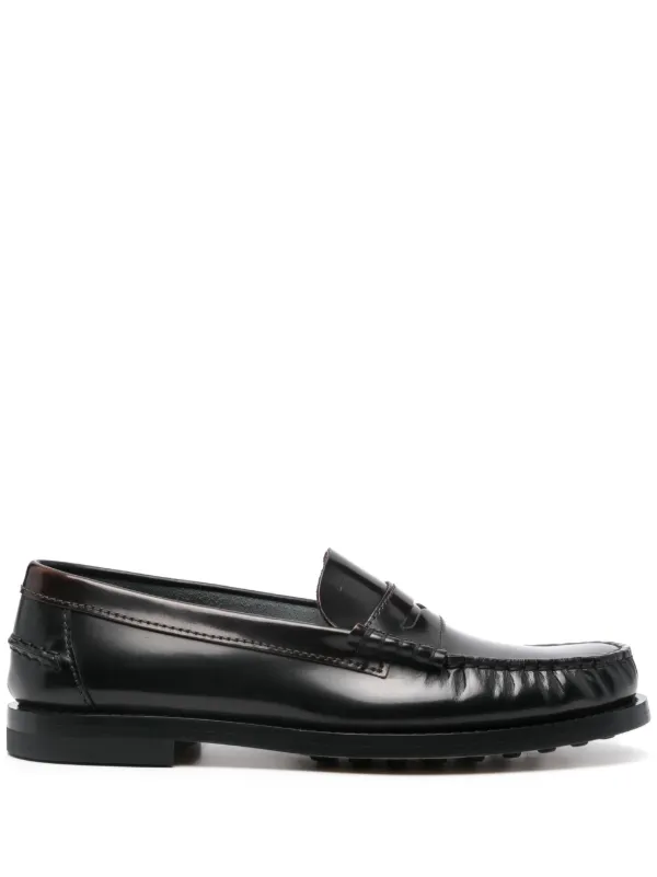 Tod's ギャザーディテール ローファー | ブラウン | FARFETCH JP