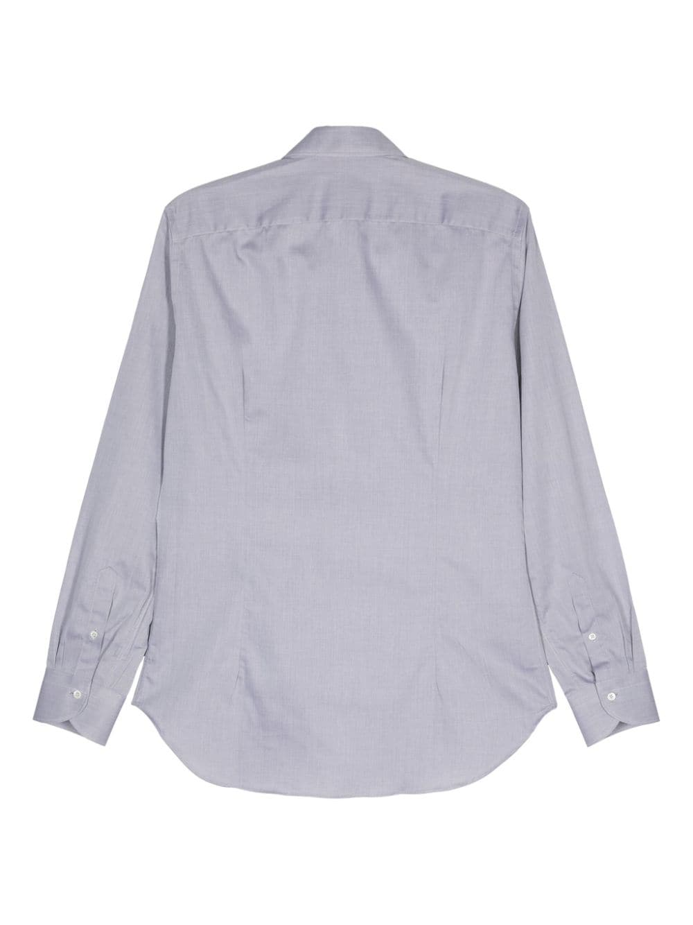 Canali cutaway-collar cotton shirt - Grijs