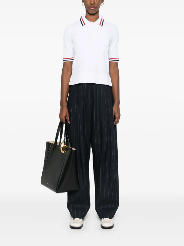 THOM BROWNE ホワイト ポロシャツ Thom Browne ポロシャツ | ホワイト | FARFETCH JP