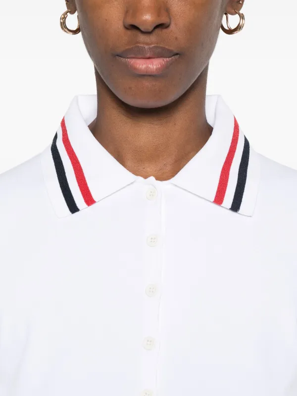 THOM BROWNE ホワイト ポロシャツ Thom Browne ポロシャツ | ホワイト | FARFETCH JP