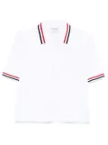 Thom Browne jersey polo shirt - White