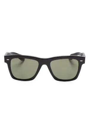 Oliver Peoples N.07 ラウンドフレーム サングラス | ブラック